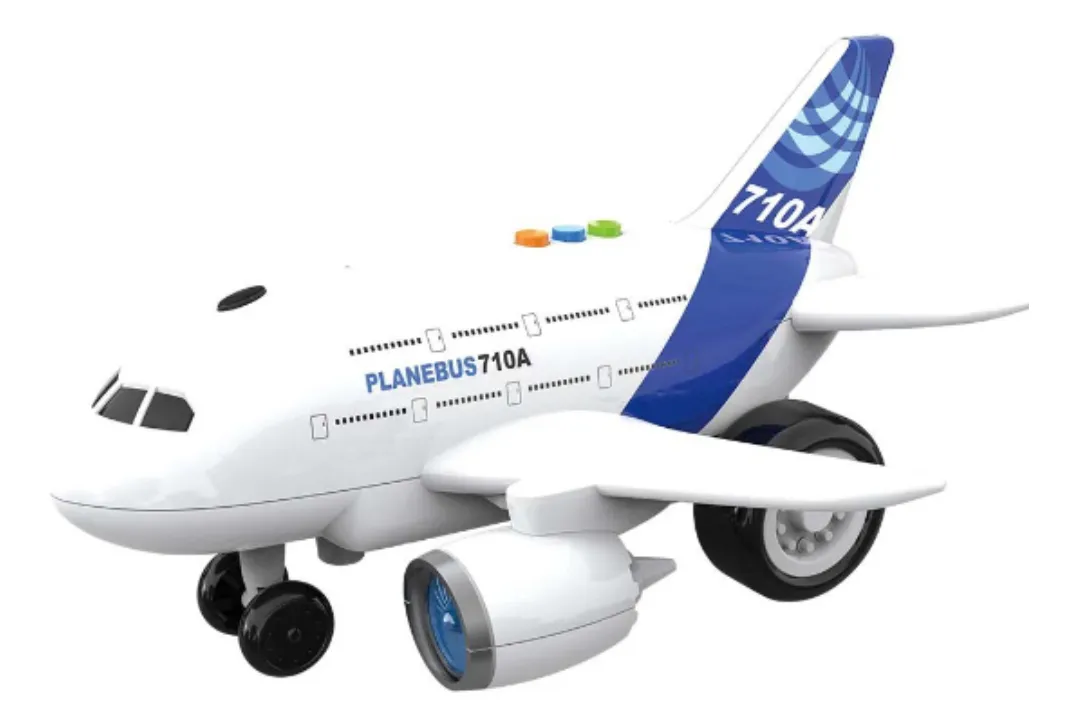 Brinquedo Avião Divertido Com Fricção Luz E Som Realista - Image 7