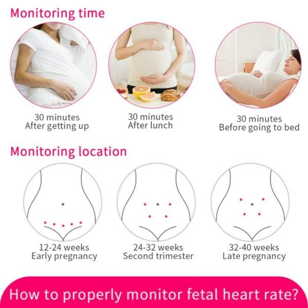 Monitor de Batimentos Cardíacos para Bebês - Doppler Fetal - Image 8